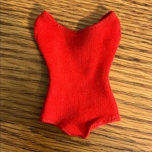 Vintage Barbie Helenca Red Swimsuit One-Piece 1960s Nostalgia Collectible